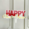 Acrylic New Year Cake Decoration Happy New Year Party Plugin