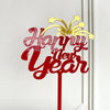 Acrylic New Year Cake Decoration Happy New Year Party Plugin