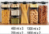 Food Grade Grains Sealed Plastic Cans Transparent Stackable Refrigerator Preservation Storage Box