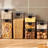 Food Grade Grains Sealed Plastic Cans Transparent Stackable Refrigerator Preservation Storage Box